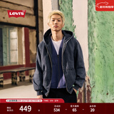 Levi's李维斯25年秋冬新款情侣同款美式水洗牛仔夹克棉服厚外套 黑色 S