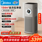 美的（Midea）【大面积无雾加湿器】甲醛数显空气净化器鼻炎家用除烟味异味过敏原空气净化机T1000pro