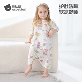 贝肽斯儿童睡袍夏季薄款睡衣2026新款宝宝睡袍优可丝家居服七分袖