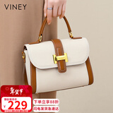 viney牛皮包包女包斜挎妈妈包中年手提单肩包生日情人节礼物送女友老婆