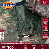 Dickies休闲裤 男女同款新复古回潮印花多口袋束口工装裤百搭8 军绿色 30