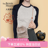 大英博物馆巴斯特包包女包毛绒手机包斜挎包秋冬新款情人节送女生礼物
