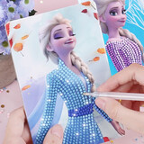 迪士尼儿童钻石贴画贴纸爱莎公主手工diy制作材料包女孩过家家生日礼物
