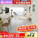 远晶800x800天鹅绒瓷砖奶油风柔光客厅地板砖餐厅阳台北欧广东卧室 浅灰-800RG008-附录G 3C认证 800x800mm