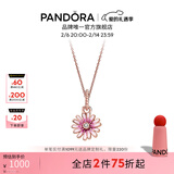 潘多拉（PANDORA）浪漫雏菊项链套装玫瑰金色女花朵设计感小众生日礼物送女友 浪漫雏菊
