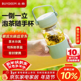 北鼎（Buydeem）泡茶随手杯 茶水分离玻璃水杯男款女款 泡茶杯子耐用便携办公礼物