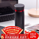 乐扣乐扣（LOCK&LOCK）菲特旋转盖轻量杯保温杯学生商务水杯450ml黑红 LHC4131BKR