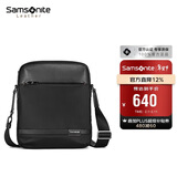 新秀丽（Samsonite）斜挎包精品男士单肩包超纤挎包时尚男包休闲实用TN5*09004黑色