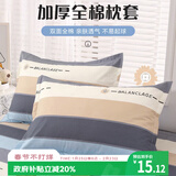艾薇 A类全棉枕头套学生单人枕芯套纯棉枕套一个 罗马时代 48*74cm