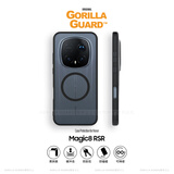 猩球卫士适用荣耀Magic8RSR保时捷设计磁吸手机壳高级感全包软边magic8rsr防摔硅胶护甲肤感简约外壳黑