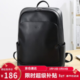 高尔夫（GOLF）双肩包男士软皮旅行背包15.6英寸电脑学生书包防泼水出差背包