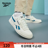 锐步锐步官方男女鞋COURT ADVANCE时尚休闲复古板鞋 GZ9623 米白/蓝/黑 42.5 (27.5cm),US: 9.5