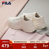 斐乐（FILA）女鞋帆布鞋LAVA胖胖底厚高底增鞋板鞋帆布鞋休闲鞋 奶白-GD 37.5