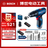 博世（BOSCH）电钻钻墙打孔多功能家用螺丝刀GSB120单电12V锂电+小黑盒附件箱