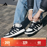 adidas COURTBEAT场下休闲篮球风板鞋男女阿迪达斯官方轻运动   白色/黑色   40