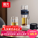 富光双层玻璃杯 泡茶杯茶水分离杯子 高硼硅玻璃水杯商务男女士290ML
