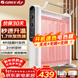 格力（GREE）【速热+无光无噪】电热膜家用取暖器暖气片电暖气防烫速热电暖器加湿干衣定时取暖炉 NDYM-S7021