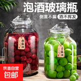 【热销】夸克泡酒玻璃瓶专用青梅杨梅酿果酒容器食品级密封罐 【升级提手】方4.4斤*1+酒提*1