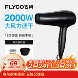 飞科（FLYCO）电吹风机家用便携冷热风护发速干吹风筒2000w大功率FH6231