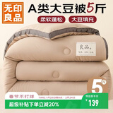无印良品立体A类面料10%大豆纤维秋冬季被子棉被芯冬天被褥150*200cm5斤