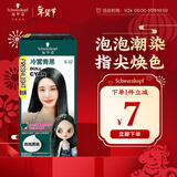 施华蔻（Schwarzkopf）斐丝丽泡泡染发乳6-32冷雾青黑彩染(青黑色染发膏自己轻松染)