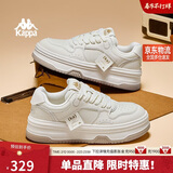 卡帕（Kappa）女鞋小白鞋子女冬季新款运动鞋增高板鞋百搭休闲鞋女 经典白 38