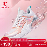 乔丹QIAODAN运动鞋女鞋北冥2.0气垫鞋缓震透气跑步鞋女