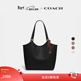 蔻驰（COACH）【礼物】经典标志DAY 暗扣托特包单肩包大容量复古斜挎包冬季女包 B4/黑色