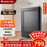 格力取暖器/电暖器/电暖气家用电热膜 低噪速热 WiFi遥控 膜式暖风机 NDYP-X6021B