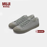 MUJI男女通用不易疲劳不易沾水运动鞋无性别男款女款小白鞋帆布鞋鞋子 灰色（图案） 38 码/240mm（尺码偏大拍小一码）