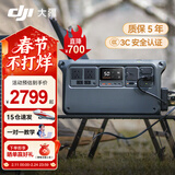 大疆户外电源DJI Power 2000/1000v2/1000mini  2度电/1度电220V 大功率露营车载应急移动储能太阳能 2600W Power1000v2 1度电 官方标配