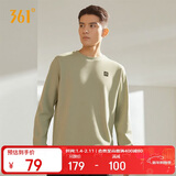 361°卫衣男装秋冬季长袖运动服休闲跑步圆领宽松上衣服652334801D-7