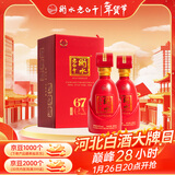 衡水老白干古法酿造中国红 老白干香型白酒 67度 500ml双瓶装 婚宴春节送礼