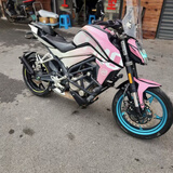 李绅春风NK250cc街车电喷水冷摩托车跑车ST125狒狒街跑跨骑重机车整车 粉色 牌证齐全可以上牌