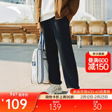 安踏加绒保暖运动裤男士卫裤冬季针织户外跑步长裤休闲裤束脚收口