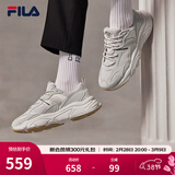 斐乐（FILA）跑步鞋老爹鞋男鞋FILA MARSⅡ火星二代情侣款复古运动鞋休闲鞋 南极灰/雾灰-AN-F12M141116F 45
