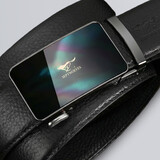 七匹狼真皮男士皮带自动扣牛皮腰带商务送男友老公送爸爸生日情人节礼物