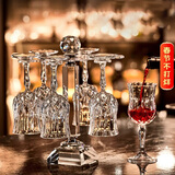 青苹果水晶玻璃红酒杯210ml*6只 复古轻奢高脚杯香槟杯葡萄酒杯洋酒杯