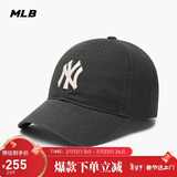 MLB帽子男女情侣棒球帽软顶鸭舌帽秋冬运动帽四季3ACP6601N-50CGS-F