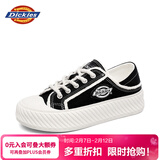 Dickies女士帆布鞋潮流休闲鞋子布鞋低帮百搭平底鞋 黑白 39
