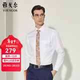 雅戈尔（YOUNGOR）长袖衬衫男DP免烫衬衫纯棉面料抗皱易打理新品 YLDP10171BJA白色 39