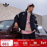阿迪达斯（adidas）三叶草2025冬男装外套双面穿防寒保暖运动夹克休闲宽松棉服 KC0093 S