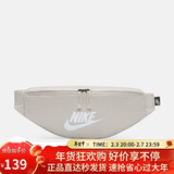 耐克NIKE男女腰包 单肩包斜挎包胸包休闲包DB0490-104 灰白均码