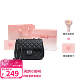 viney牛皮包包女包品牌链条包轻奢单肩斜挎生日情人节礼物送女朋友老婆