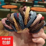 韩版配饰发绳高弹力基础无接缝 十色打底扎头发橡皮筋发饰头 混色10条