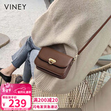 viney牛皮包包女包斜挎包小包洋气品牌单肩包送生日情人节礼物女朋友