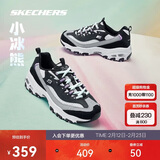 斯凯奇小冰熊|女鞋秋季撞色熊猫鞋清新甜美增高透气休闲老爹鞋896209