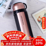 乐扣乐扣（LOCK&LOCK）保温壶304不锈钢保温保冷水壶户外露营旅行壶1.5L金色