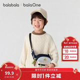 巴拉巴拉童装小童大童毛衣套头2025新款秋冬装打底衫男童女童撞色学院风潮
