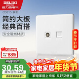 德力西(DELIXI)开关插座面板 CD815系列 有线电视电脑插座 QSE86TVT8